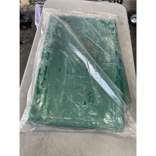 NEW GREEN TARP 26 X  20 - NO EYELETS