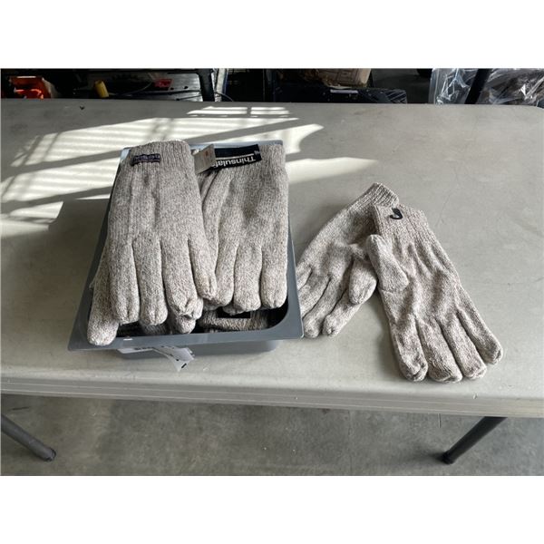 8 NEW PAIRS OF THINSULATE WOOL GLOVES