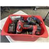 Image 2 : BIN OF ASSORTED POWER TOOLS