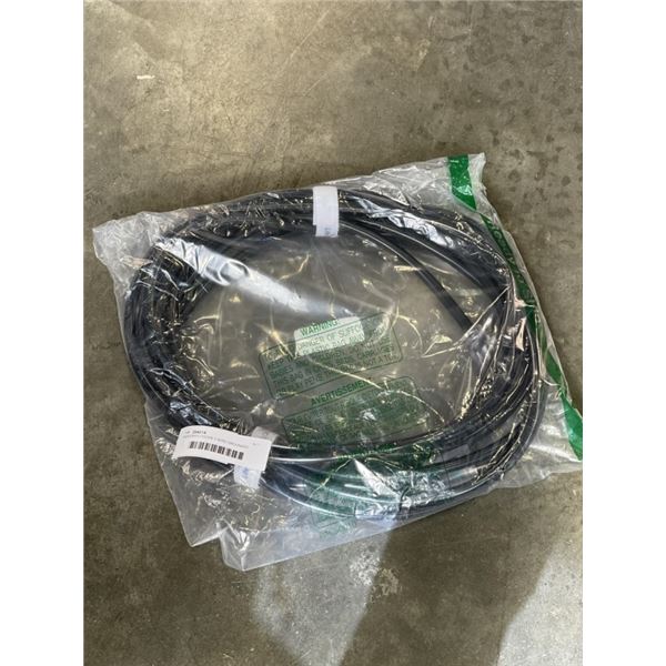 INDOOR/OUTDOOR 3 WIRE GROUNDED HEAVY DUTY EXETSION CORD 12 AWG BLACK APPORX 25 FT