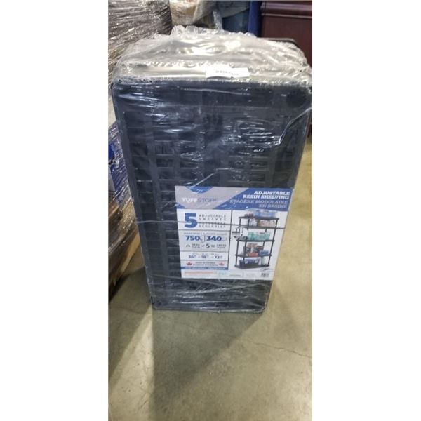 NEW PLASTIC 5 TIER STORAGE SHELF