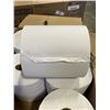 Image 3 : NEW CASE OF LEAF PREMIUM HAND ROLL TOWELS, WHITE 1 PLY, 6 ROLLS PER CASE