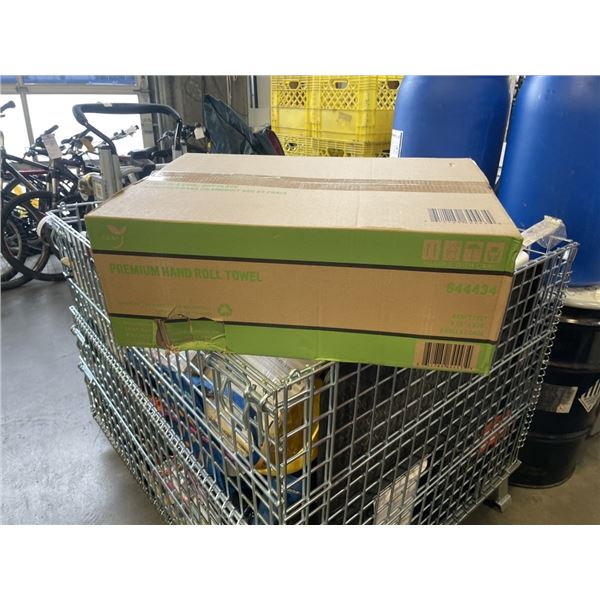 NEW CASE OF LEAF PREMIUM HAND TOWEL ROLLS, KRAFT, 1PLY, 8 ROLLS PER CASE