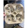 Image 4 : NEW CASE OF STRONGHOLDER 4 CUP CARDBOARD DRINK TRAYS, 360 PER CASE