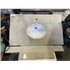 Image 1 : GRANITE VANITY TOP W/ SINK - 38" x 22"