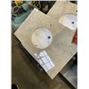 Image 2 : GRANITE VANITY TOP W/ SINK - 38" x 22"