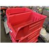 Image 2 : 8 AKRO RED STACKING ORGANIZER BINS