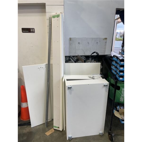 SINGLE WHITE STORAGE BEDFRAME