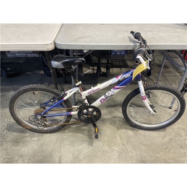 WHITE/ BLUE DAZZLE BIKE