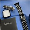 Image 3 : LOT OF NEW FULLMOSA BLACK STAINLESS STEEL LINK BANDS CASE COVERS FOR APPLE WATCHES