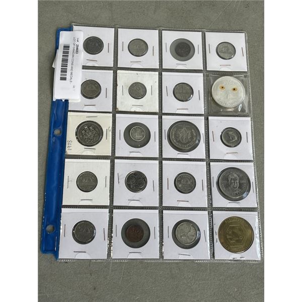 LOT OF CANADIAN COINS AND MEDALS - SOME SILVER