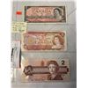 Image 1 : LAST 3 ISSUES OF THE CANADIAN $2 BILLS, 1954, 1974, 1986