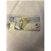 Image 1 : 2006 CANADIAN $5 BILL W/ M CARNEY SIGNATURE, RARE