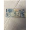 Image 3 : 2006 CANADIAN $5 BILL W/ M CARNEY SIGNATURE, RARE