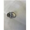 Image 3 : VINTAGE STERLING SILVER W/ SMOKEY TOPAZ QUARTZ RING, MARKED STERLING 925 TAXCO JS HALLMARK SIZE 7.5