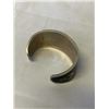 Image 3 : VINTAGE SILVER W/ MOTHER OF PEARL AND ABELONE INLAID HAND CRAFTED OPEN CUFF BANGLE MARKED MEXICO