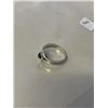 Image 2 : STERLING SILVER W/ BLACK ONYX STONE RING, MARKED STERLING CA SIZE 7