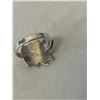 Image 4 : HAND CRAFTED STERLING SILVER W/ ABELONE INLAID RING, MEXICAN HALLMARK SIZE 7 AND UP