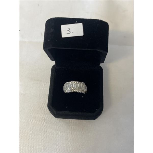 STERLING SILVER RING MARKED 925, SIZE 6