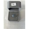 Image 1 : STERLING SILVER W/ BLUE STONE RING, MARKED BMO 925 SIZE 6.5