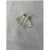 Image 2 : 2 PAIRS OF HAND HAMMERED STERLING SILVER EARRINGS, MARKED REY STG AND STERLING