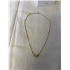 Image 1 : GOLD NECKLACE MARKED GALLE 18K GF 15" LENGTH