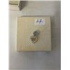 Image 1 : STERLING SILVER W/ 18K GOLD HEART PENDANT, MAKRED S925