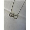 Image 2 : STERLING SILVER "I LOVE YOU TO THE MOON AND BACK" NECKLACE, LIKE NEW MAKRED 925 17" LENGTH