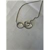 Image 3 : STERLING SILVER "I LOVE YOU TO THE MOON AND BACK" NECKLACE, LIKE NEW MAKRED 925 17" LENGTH