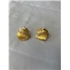 Image 1 : PAIR OF VINTAGE GOLD SCREW ON CLIP ON EARRINGS, EACH MARKED CORO (C)