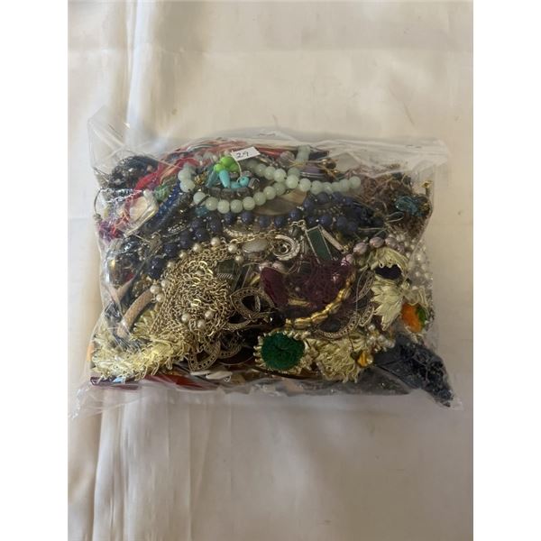 LARGE BAG  W/ MISC JEWELRY AND PARTS
