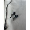 Image 4 : VINTAGE RHINESTONES NECKLACE W/ MATCHING EARRINGS