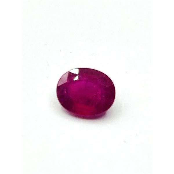 NATURAL GEMSTONE NATURAL ENHANCED RUBY (3.29CT), W/A $445.00. RUBY IS THE BIRTHSTONE FOR JULY.