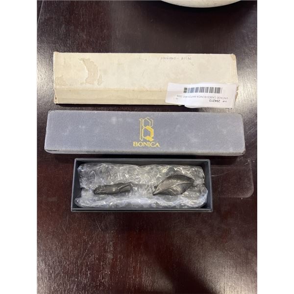 VINTAGE CASES BONICA WATCH AND 2008 BATL LEAF ORNAMENT