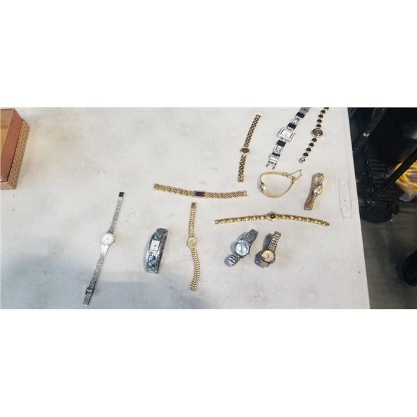ASSORTED LADIES ESTATE WATCHES INLCUDING SEIKO, QUARTS, SENECA, CITIZEN AND MORE