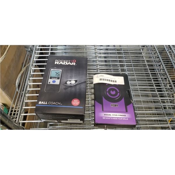 WALABOT VISUAL STUD FINDER AND ROCKET RADAR BALL COACH