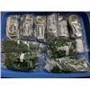 Image 1 : LOT OF 4 LED MINI STRING LEAF LIGHTS 8FT BATTERY POWERED LIGHTS AND 6 MINI RGB LIGHTS WITH REMOTE EA