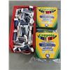 Image 1 : 6 NEW PACKS OF CRAYOLA MARKERS AND PARTS BINS FULL OF NEW  ERASERS