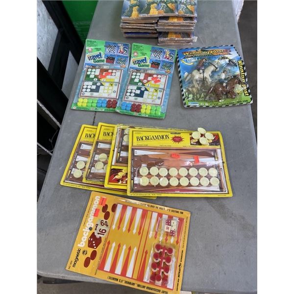 CASE OF NEW KIDS GAMES AND COLORING PADS