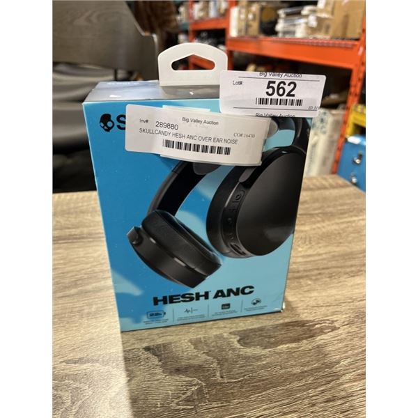 SKULLCANDY HESH ANC OVER EAR NOISE CANCELLING BLUETOOTH HEADPHONES - TESTED WORKING, RETAIL $169