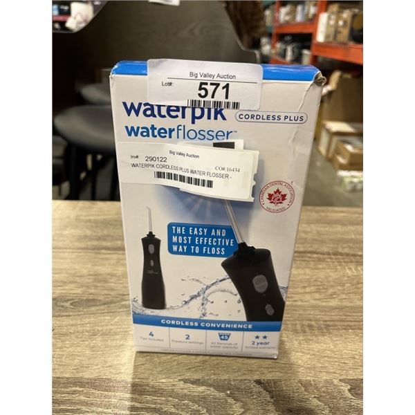 WATERPIK CORDLESS PLUS WATER FLOSSER - TESTED WORKING