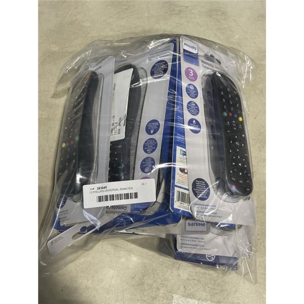 12 PHILLIPS UNIVERSAL REMOTES