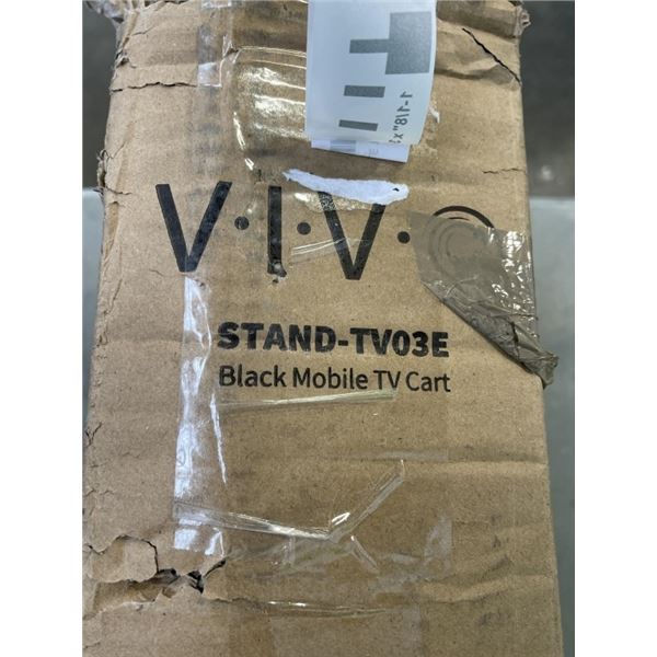 VIVO BLACK MOBILE TV CART