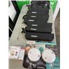 Image 1 : KIDDIE SMOKE AND CARBON MONOXIDE ALARMS AND HONEYWELL WIRELESS MOTION DETECTOR AND WIRELESS DOOR/WIN