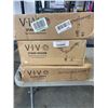 Image 1 : VIVO DUAL MONITOR DESK MOUNT AND VIVO DUAL ULTRA WIDE MONITOR DESK STAND WITH GLASS BASE AND CLAMP O