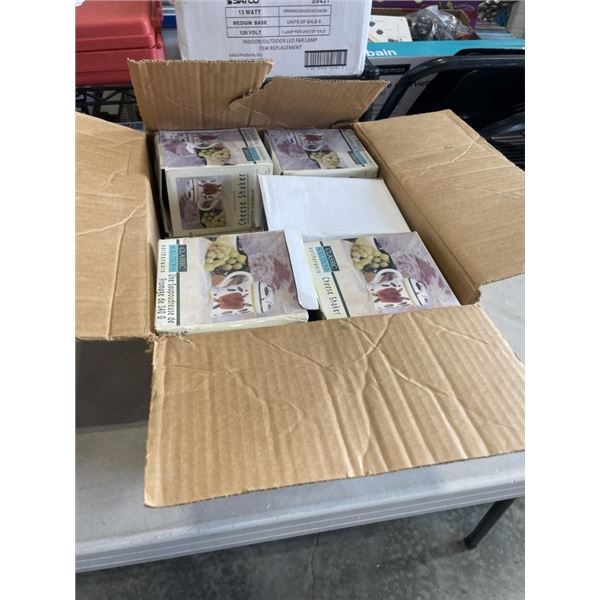 CASE OF NEW TRAVEL MUGS AND CHEESE SHAKERS