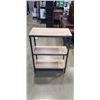Image 1 : MODERN WOOD AND METAL 3 TIER SHELF