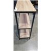 Image 3 : MODERN WOOD AND METAL 3 TIER SHELF
