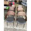 Image 1 : SET OF 6 MODERN BENTWOOD AND BLACK LEATHER DINING CHAIRS