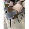 Image 3 : SET OF 6 MODERN BENTWOOD AND BLACK LEATHER DINING CHAIRS